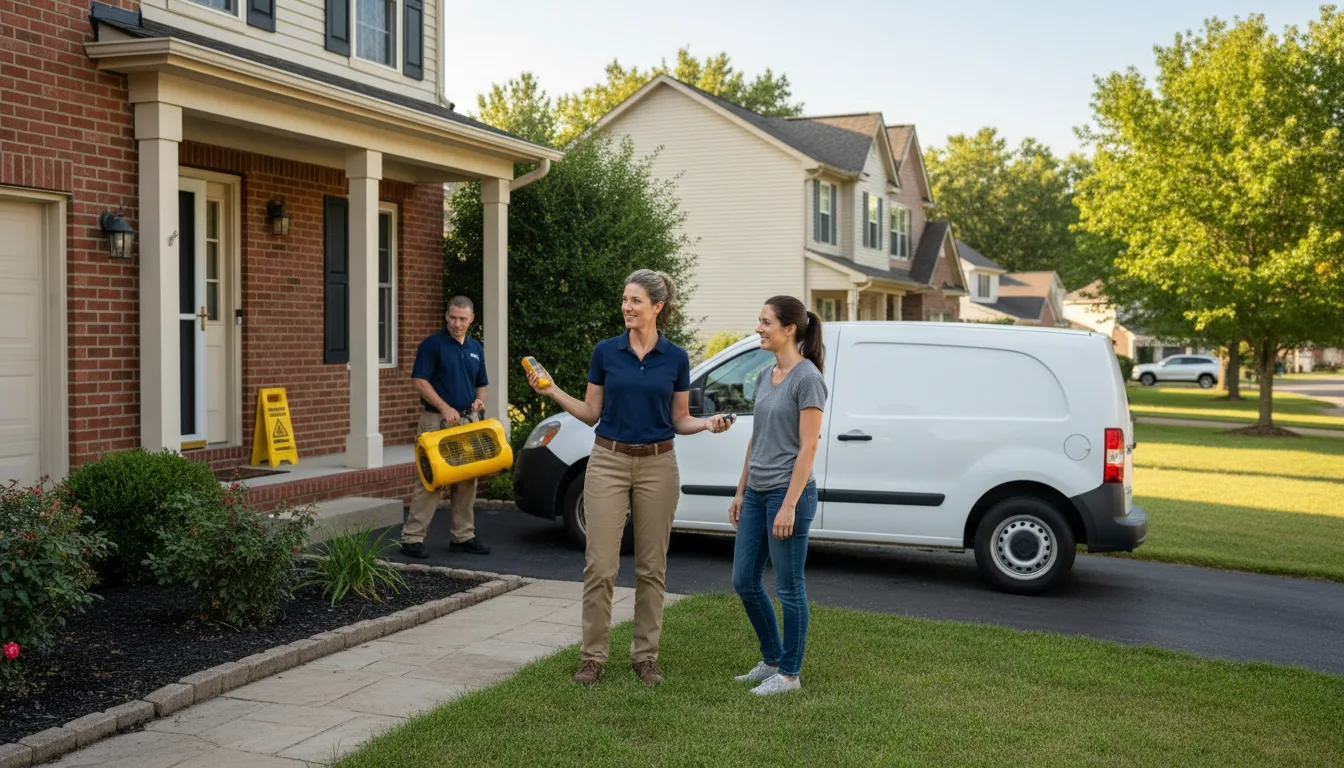 Residential water damage restoration in Gresham, NE